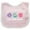 Pink and White, variant on Inktastic Field Hockey Sports Team Coach Girls Baby Bib