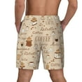thumbnail image 4 of Balery Coffee Time Mens Swim Trunks Swim Shorts for Men Quick Dry Inseam Beach Shorts with Compression Liner Pocket-Medium, 4 of 9