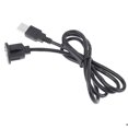 thumbnail image 4 of Varón Del Soporte USB Del Tablero Del Tablero De Instrumentos Del Coche Al Cable Femenino Del Cable De Extensión Del Panel Del Zócalo 1m, 4 of 8