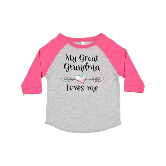 Inktastic My Great Grandma Loves Me Heart Great Grandchild Boys or Girls Toddler T-Shirt
