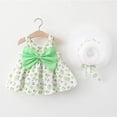 thumbnail image 5 of WOLLED 6M-3T Baby Girls Bow-Tie Tutu Dresses with Hat 2PCS Infant Summer Sleeveless Onesies Dress Halter Princess Sundress Skirt, 5 of 11