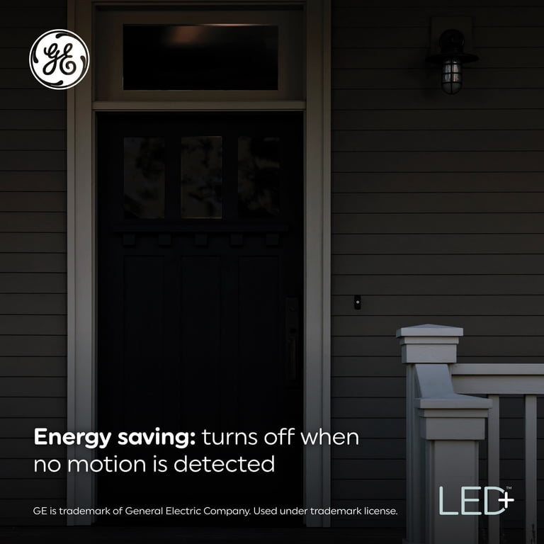 GE LED+ Motion Sensor Flood Light Bulb, 15W PAR38 photo 5