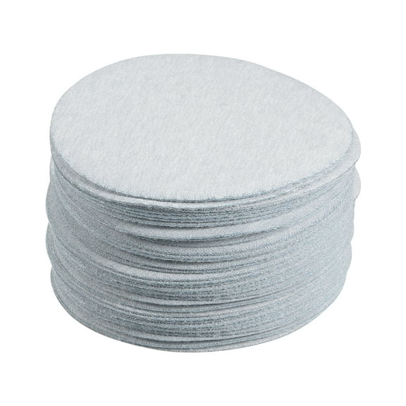 50 Pcs 3-Inch Aluminum Oxide White Dry Hook and Loop Sanding Discs 400 Grit
