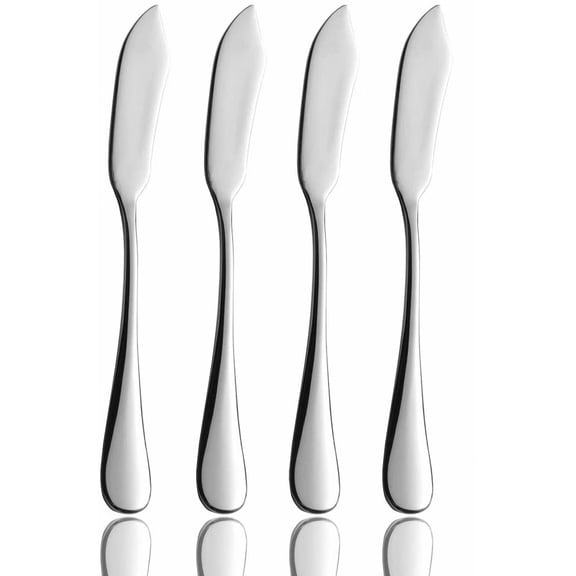 Artrylin Butter Spreader Knives Set 4 Piece Cheese Spread Knife 18/8 Stainless Steel 5.7 Inch for Bread Peanut Sandwich Cream or Dessert Silverware Utensil Dishwasher Safe
