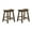 Brown Mix, variant on 18-inch Saddle Seat Stools 2pc , Solid Wood, Oak Finish, Casual Home Space Furniture, 250lbs Capacity Of Stools, Wood With Dining Furnishing, Weight
