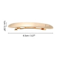 thumbnail image 4 of Unique Bargains 1 Pc Hair Barrettes Grace Polished Marquise Barrette Clip Gold Tone, 4 of 5
