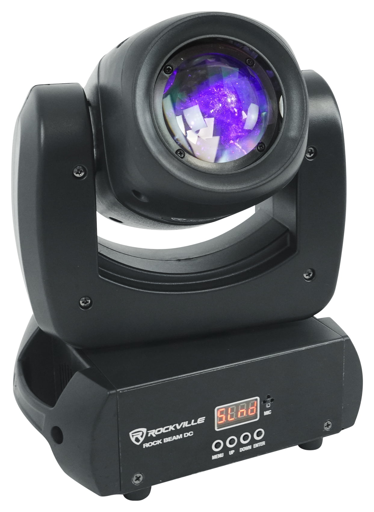 Rockville Rock Beam DC DJ Club Stage Moving Head Light+8 ft Black Totem Stand