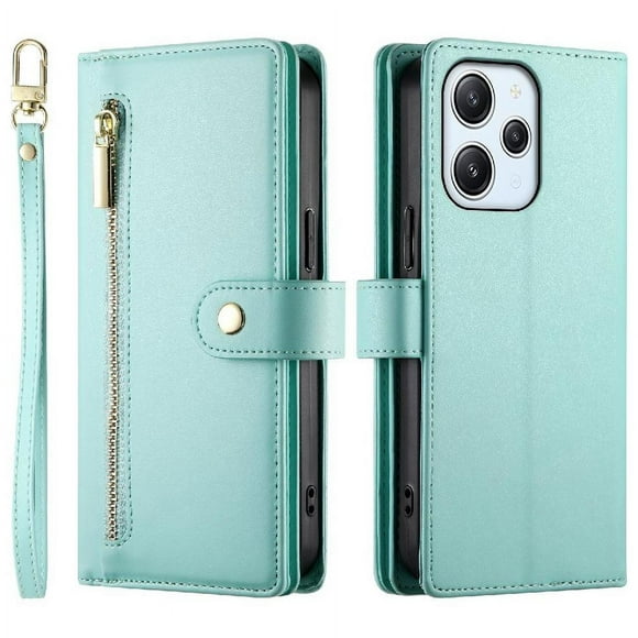 GANGXUN flip leather case for Xiaomi Poco M6 Pro- Long and short straps,wallet design