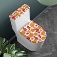 thumbnail image 2 of ZIATUBLE Thansgiving Maple Leaves Toilet Seat and Tank Lid Cover Set Happy Fall Toilet Lid Cover Set 2 Piece Elongated Toilet Seat and Tank Lid Cover Set Autumn Decoration, 2 of 7