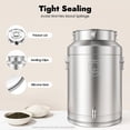 thumbnail image 5 of 76L Milk Can with Spigot, 20 Gallon Water Container 304 Stainless Steel Water Jug with Sealed Lid Food Storage Container for Accommodate Milk Juice Rice Oil, 5 of 12