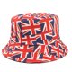 thumbnail image 1 of Sombreros con estampado de la bandera de Inglaterra, sombrero de pescador de doble cara con visera protectora solar para hombres y mujeres., 1 of 1