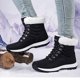 thumbnail image 4 of Zapatos para mujer, de invierno, cálidos, gruesos y para esquiar en la nieve, de algodón, grandes, para correr, botas vaqueras., 4 of 6