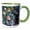 Green/White, variant on 3drose, Usa, Washington State, Seabeck. Sea Shells and Beach Glass Close Up., 11oz Mug