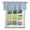 Blue, variant on Sky Blue Window Valance for Kitchen, Minimalist Tropical Pale Blue Linen Texture Coastal Rod Pocket Short Curtains for Small Windows, Light Filtering Decorative Valances, 42 x 18 Inches