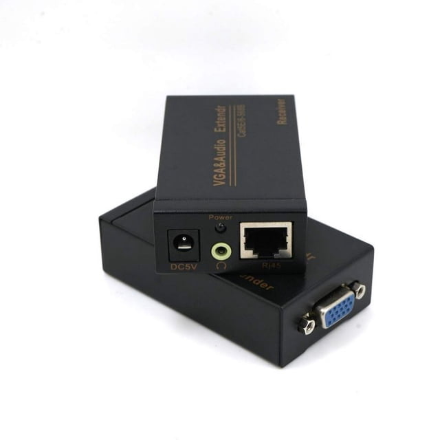 Adaptateur Répéteur de Signal VGA sur Câble Réseau RJ45 Cat6 100M Prise UK