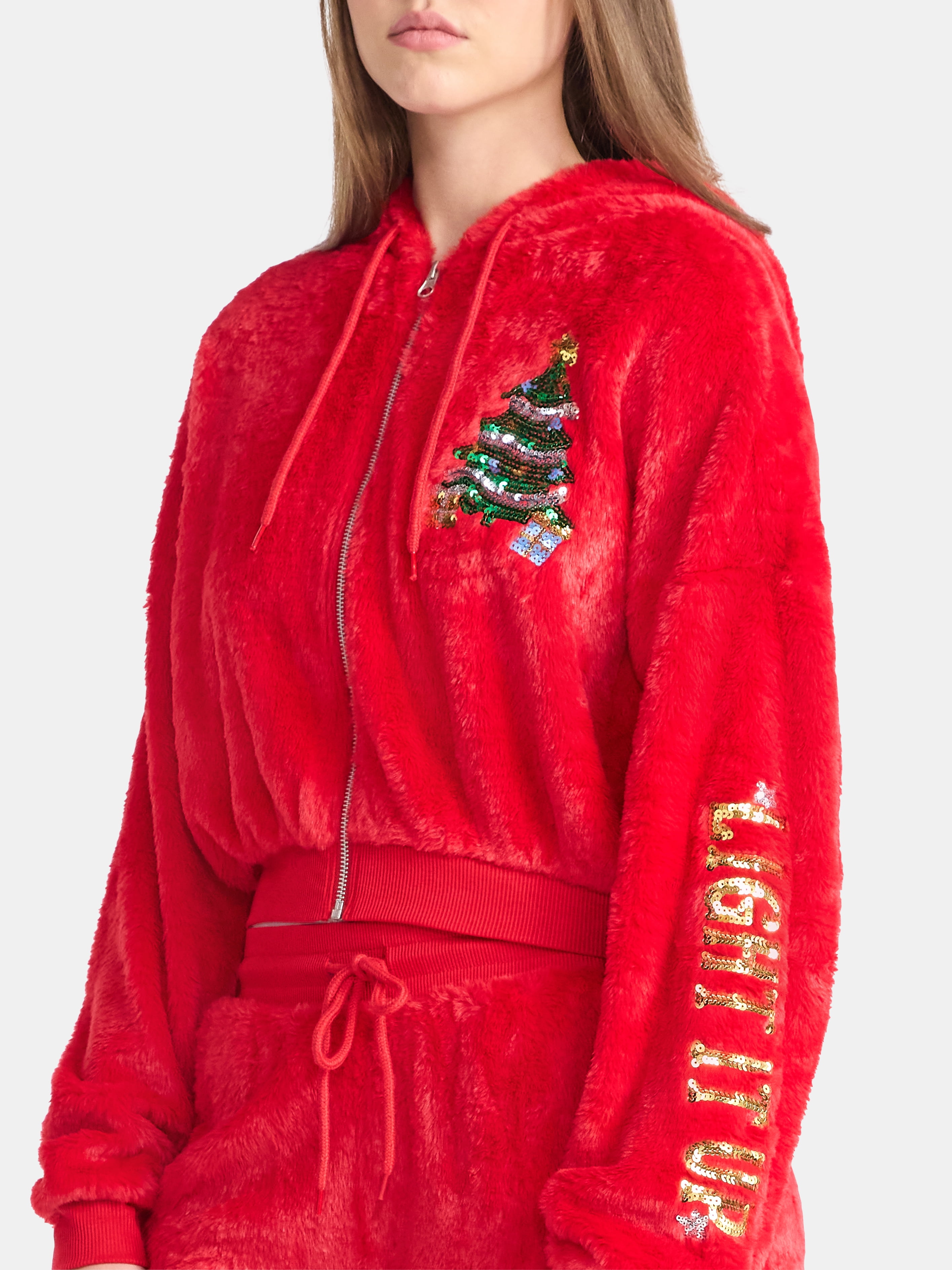 Christmas Plush Jacket, Women's & Women's Plus - image 4