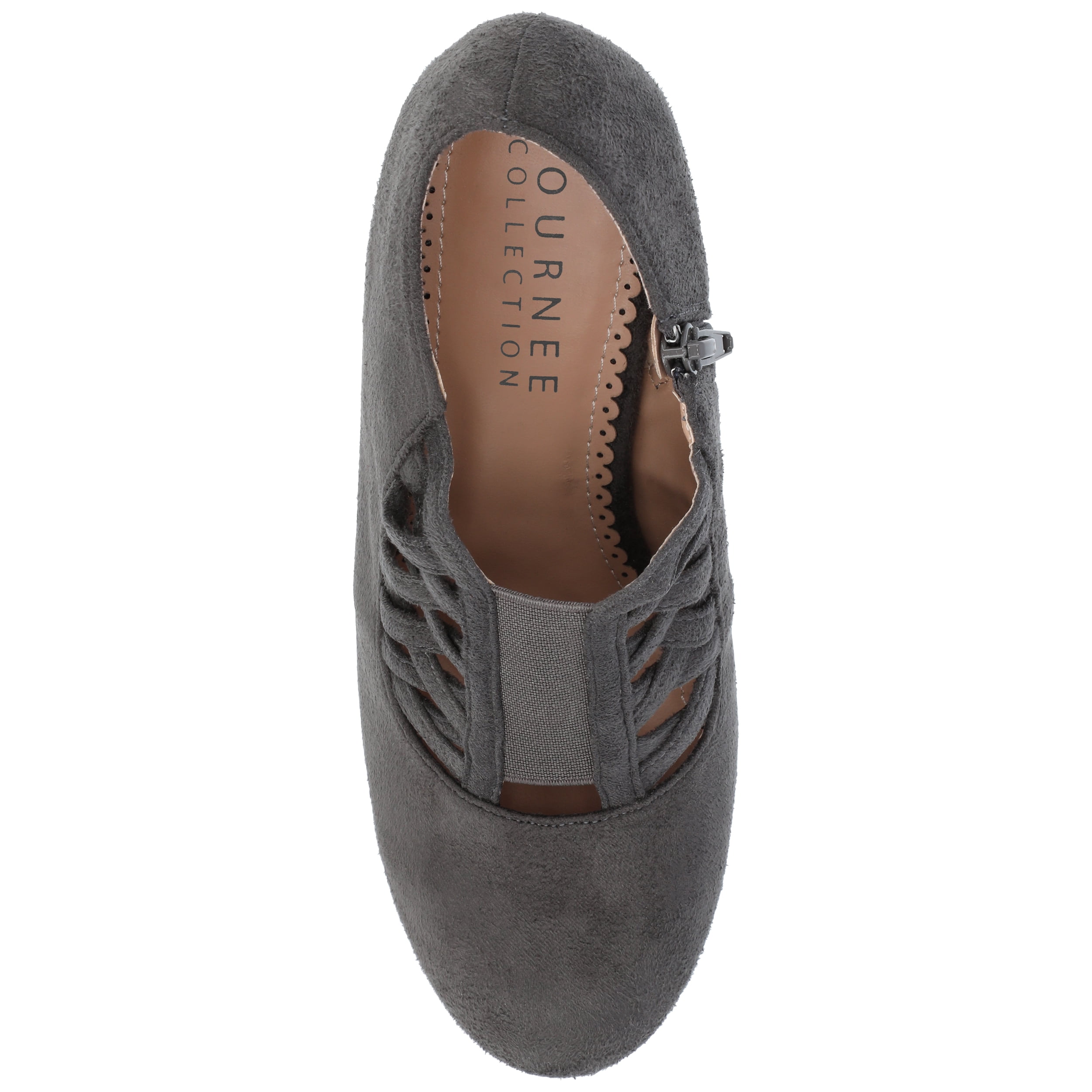 Journee Womens Piper Inside Zip Block Heel Booties, Widths Available