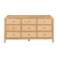 thumbnail image 2 of Belmont 9-Drawer Brown Rattan Wood Dresser, 2 of 8