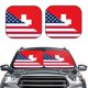 thumbnail image 2 of Balery USA Switzerland Parasol para parabrisas de coche de 2 piezas | Parasol plegable para parabrisas delantero de coche para la mayoría de sedanes-Large, 2 of 6
