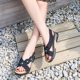 thumbnail image 1 of WILLBEST Sandalias De Plataforma Para Mujer, Sandalias De Verano Para Mujer, Zapatos Casuales De Playa Con Diseño Floral, Tacón Medio, Calzado Cómodo Para Uso Diario, 1 of 5