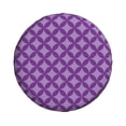 thumbnail image 2 of Waterproof Spare Wheel Cover, Purple Rhombus Adjustable Wheel Cover For Jeep Trailer Rv Suv Car, 14 Inch, 2 of 8