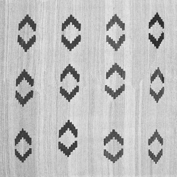 Ahgly Company Indoor Square Southwestern Gray Country Area Rugs, 5' Square