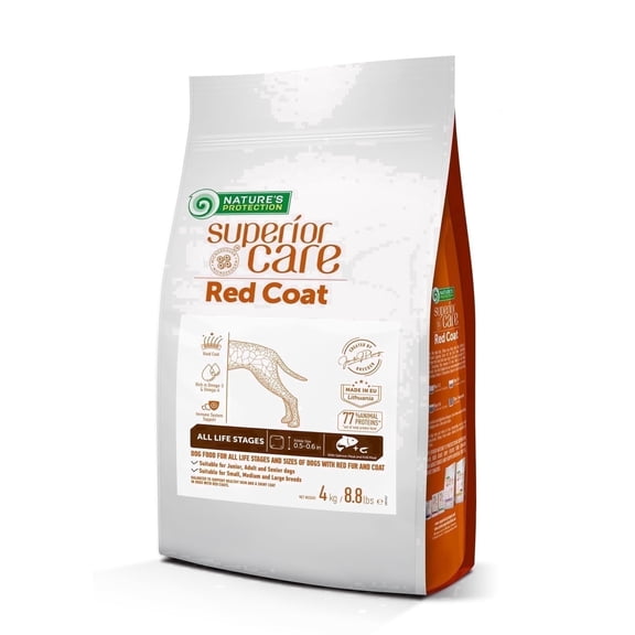 Nature's Protection Superior Care Dry Dog Food, Red Coat, All Life Stages, Grain-Free Salmon, 8.8lb