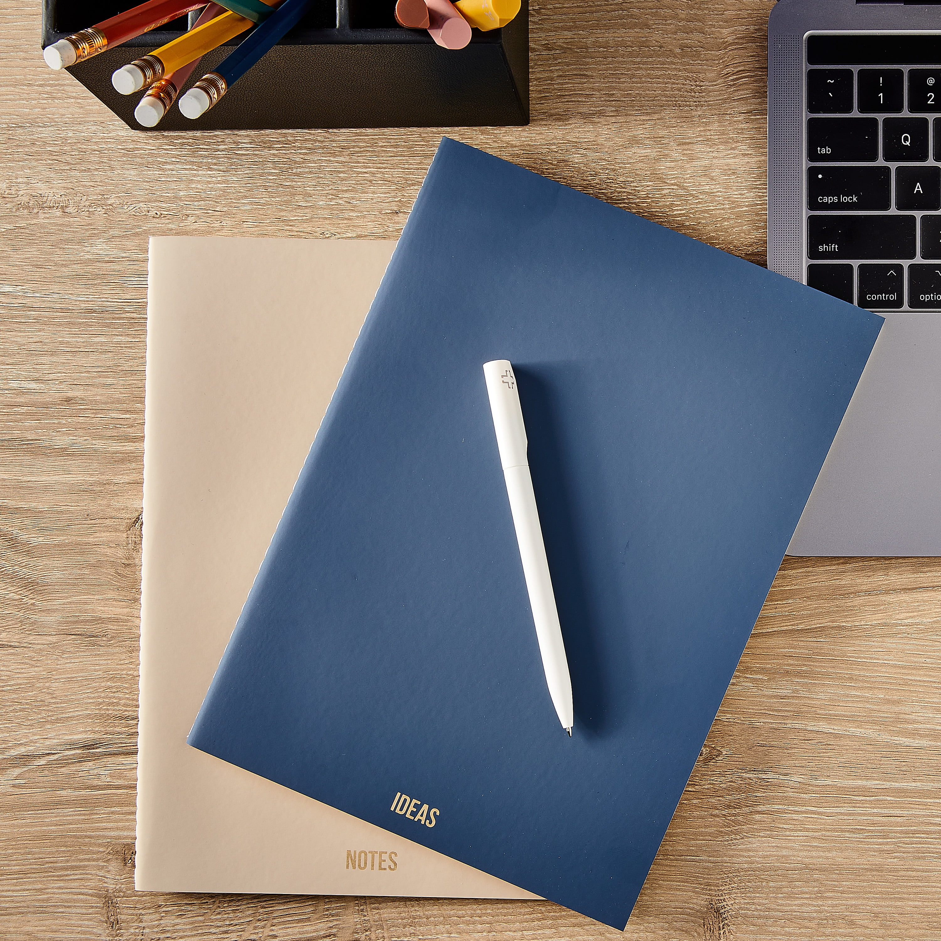 (3 pack) Pen+Gear Simulated Leather Journals, Dusky Taupe & Washed Indigo, 7.2 x .25 x 9.9 in, 60 Pages Each, Set of 2