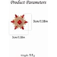 thumbnail image 6 of Small Marquise Rhinestone Flower Brooch Pins for Women Gold-Toned Fashion Crystal Cute Geometric  Corsage Brooches Lapel Pins Suit Dress Accessories Elegant Chic Christmas Banquet Jewelry, 6 of 10