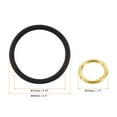 thumbnail image 2 of Uxcell Key Ring Bracelet Silicone Wrist Keychain Circle Wristlet Keyrings, Black, 2 of 7
