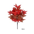 thumbnail image 2 of Beautynvta 2 Pcs Artificial Fall Leaf Flowers, Fake Maple Leaves Branches, Faux Autumn Maple Leaf Bouquet for Thanksgiving Table Centerpieces Decoration, 2 of 6