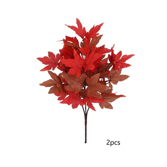 Qholemyo Faux Maple Leaf Bouquet Ornament Fall Decor Halloween Party Supplies For Indoor Shooting Table Home Decor
