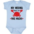 thumbnail image 3 of Inktastic My Meema Loves Me Grandson Boys or Girls Baby Bodysuit, 3 of 5
