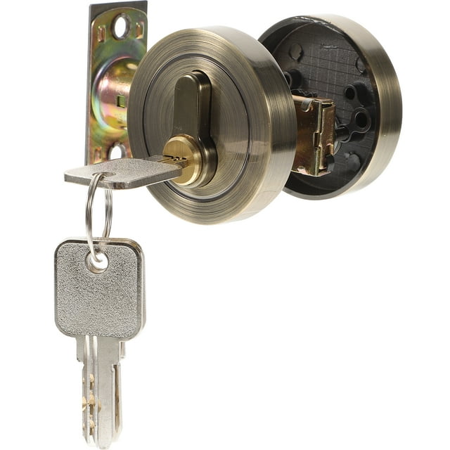 SHISUYAN 1 Set Cylinder Deadbolt Lock Zinc Alloy Bronze Color For Anti Collision Security In Homes