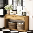 thumbnail image 5 of Rustic Wooden Console Table with Two Drawers | Organize Everyday Essentials in Entryway | Offers Durable and Stylish Display Option, 5 of 5