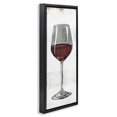 thumbnail image 3 of Stupell Industries Rustic Kitchen Red Wine Glass Food & Beverage Painting Black Floater Framed Canvas Art Print Wall Art, 15 x 31, 3 of 9