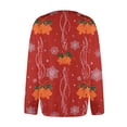 thumbnail image 5 of Lumtrix Christmas Cardigan for Women Comfortable Long Length Sleeve Xmas Graphic Blouses Fall Open Front Blouse Deep Red L, 5 of 5