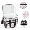 thumbnail image 6 of FORMRS Insulated Cooler Bag 24 Cans Capacity Soft Leakproof Lunch Box with Side Pockets, Purple Wildflowers, 6 of 7