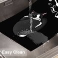 thumbnail image 6 of WIRESTER Coffee Mat - Coffee Bar Mat for Countertops Absorbent Hide Stain Rubber Backed Dish Drying Mat for Kitchen Counter - Playful Tuxedo Cat With Coffee, 6 of 7