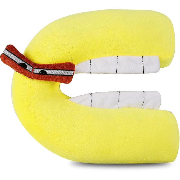 Peluche de 20 cm, peluche con la frase "Alfabeto Lore", muñeco de peluche con la frase "Alfabeto Lore" - Alfabeto C