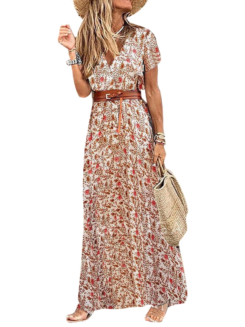 chinese dress ladies Womens Western Embroidered Boho Dress-HC118 main image 1