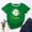 Green, variant on Women’s Graphic Print Tee Casual Short Sleeve T Shirt Funny Letter Printed T Shirts Summer Short Sleeve T-Shirt with Trendy Design for Daily Wear(Green,XL)