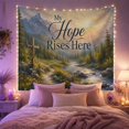 thumbnail image 2 of Natural Around Wooden with Cross Left Foreground, Inspirational Illustration for Quote Lovers, Wall Decor, Mother'S Day Gift, Tapestry Wall Hanging for Dorm and Living Room, 2 of 7