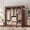 Coffee - colored, variant on LISHBIE Portable Closet, Portable Wardrobe for Hanging Clothes, with 3 Hanging Rods, 6 Storage Shelves and 18 Side Pockets, Black Closet, Easy to Assemble, Sturdy and Stable