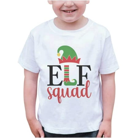 

7 ate 9 Apparel Kids Merry Christmas Shirts - Elf Squad - White T-Shirt 4T
