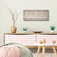 thumbnail image 2 of Stupell Industries Rustic Homebodies Phrase Distressed Wood Pattern Canvas Wall Art by Daphne Polselli, 2 of 6