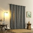 thumbnail image 2 of Sun Zero Satti Embroidered Leaf 100% Blackout Grommet Curtain Panel, 40"X84", Pearl/Gray, 2 of 8
