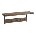 thumbnail image 5 of Alaterre Furniture Kyra 42 in.L Oak and Metal Coat Hook with Shelf and Bench Set, 5 of 13