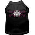 thumbnail image 5 of Christmas Screenprinted Dog Shirt, "Pink Snowflake Swirls", 5 of 7