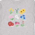 thumbnail image 4 of Inktastic Wild Flower Chart Boys or Girls Long Sleeve Toddler T-Shirt, 4 of 5